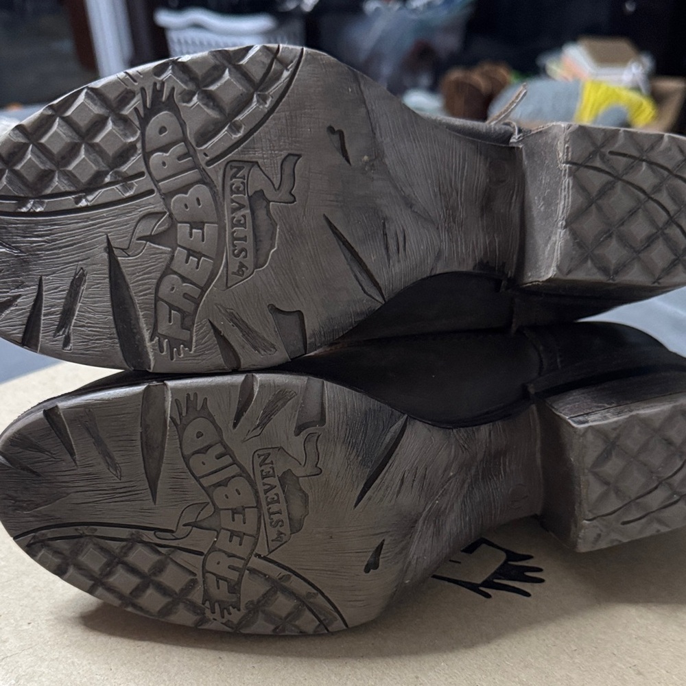 Freebird by Steven Chocolate Brown Moto Boots - Picture 7 of 10